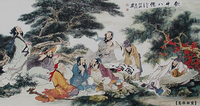 饮中八仙 李白、贺知章、李适之、李琎、崔宗之、苏晋、张旭、焦遂