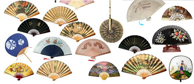 四大名扇 檀香扇（江苏）、火画扇（广东）、竹丝扇（四川）、绫绢扇（浙江）