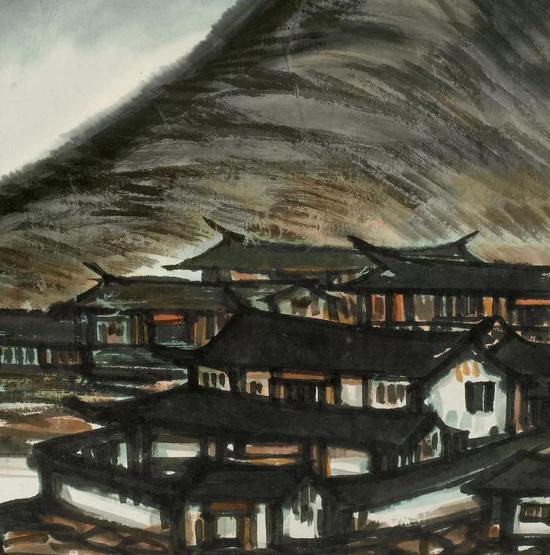 《临山而居》局部