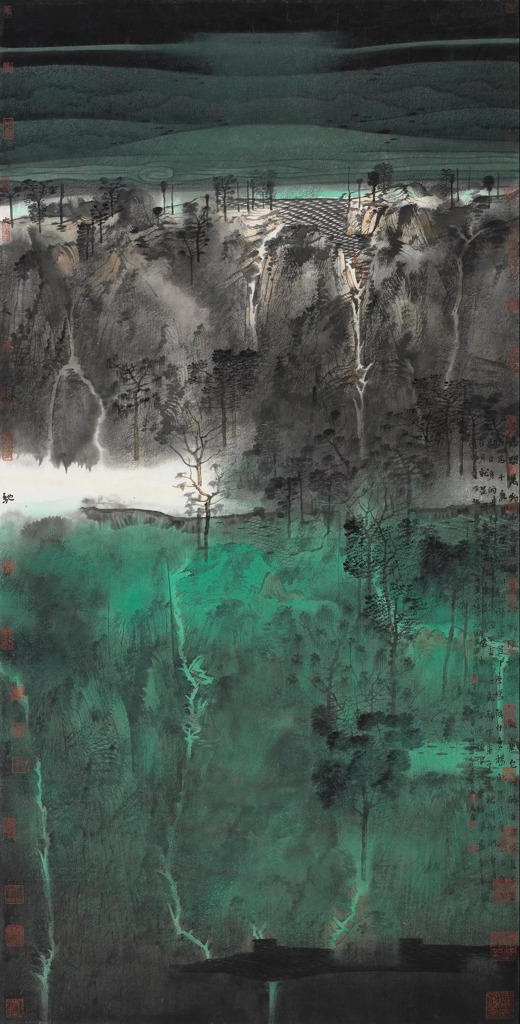 精神家园(2) 69x136cm 纸本设色