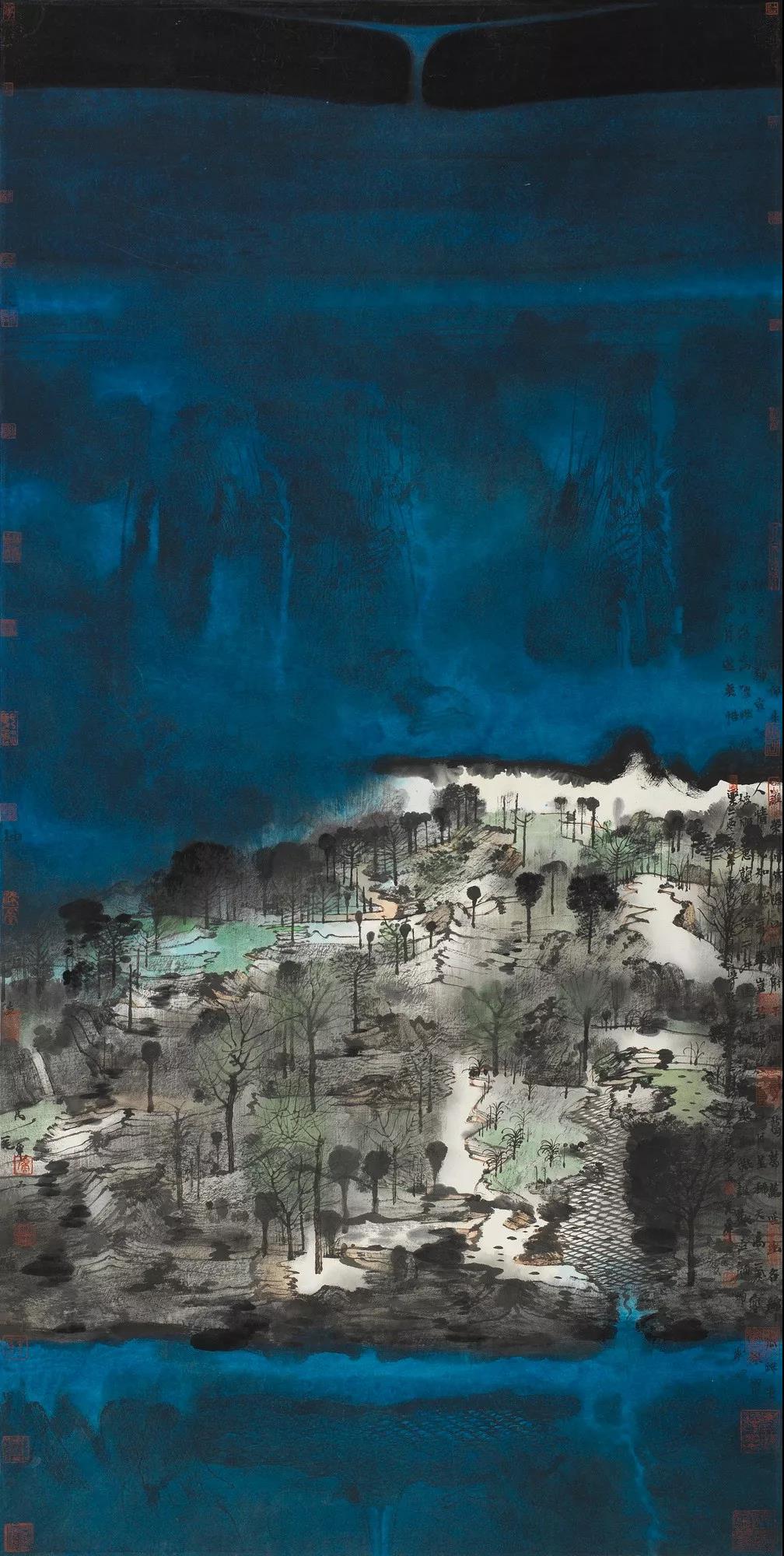 精神家园(5) 69x136cm 纸本设色