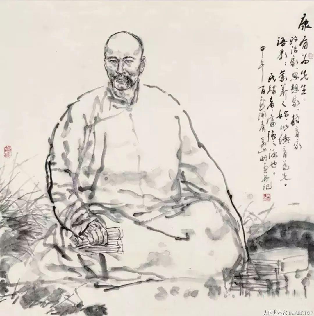 吴山明先生在中国写意人物画