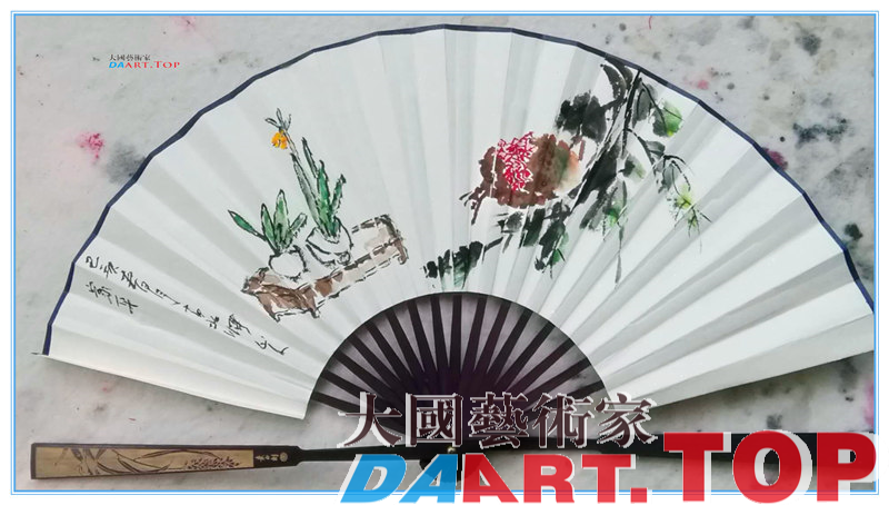 《石榴水仙》擂鼓山人侯家平 书画作品