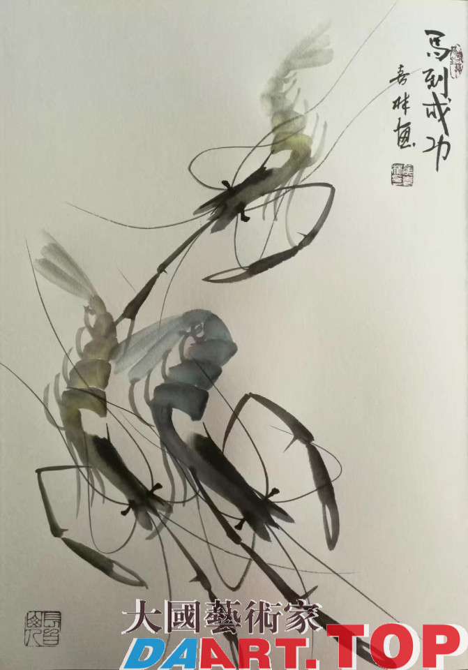 《相逢才觉故情真》作者：著名画家侯喜林
