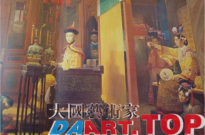 大清国慈禧皇太后罕见油画:对镜试衣,惟妙惟肖,思想前卫胆大 大清国慈禧皇太后罕见油画:对镜试衣,惟妙惟肖,思想前卫胆大