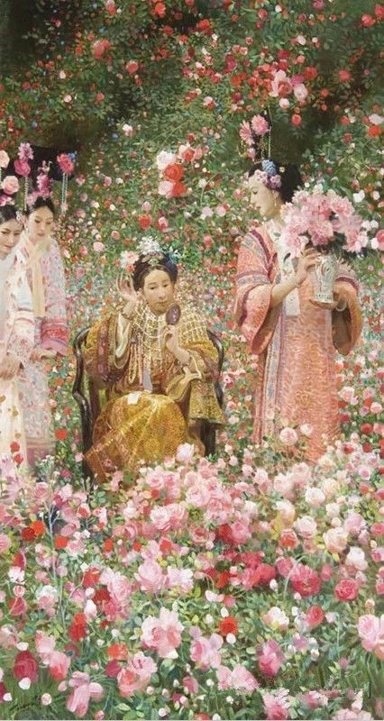 大清国慈禧皇太后罕见油画:对镜试衣,惟妙惟肖,思想前卫胆大 大清国慈禧皇太后罕见油画:对镜试衣,惟妙惟肖,思想前卫胆大