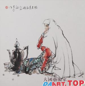 《塔吉克新娘》著名画家刘大为