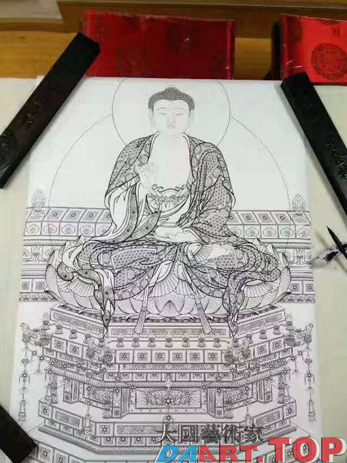 曾以宁著名工笔画家大国艺术家推荐《富贵吉祥系列》曾以宁著名工笔画家大国艺术家推荐