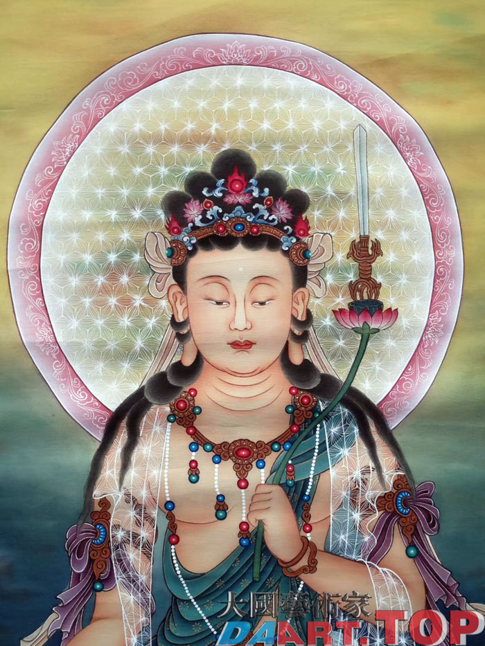 曾以宁著名工笔画家大国艺术家推荐《佛像菩萨》曾以宁著名工笔画家大国艺术家推荐