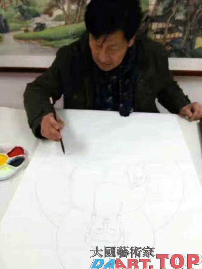 曾以宁著名工笔画家大国艺术家推荐《富贵吉祥系列》曾以宁著名工笔画家大国艺术家推荐