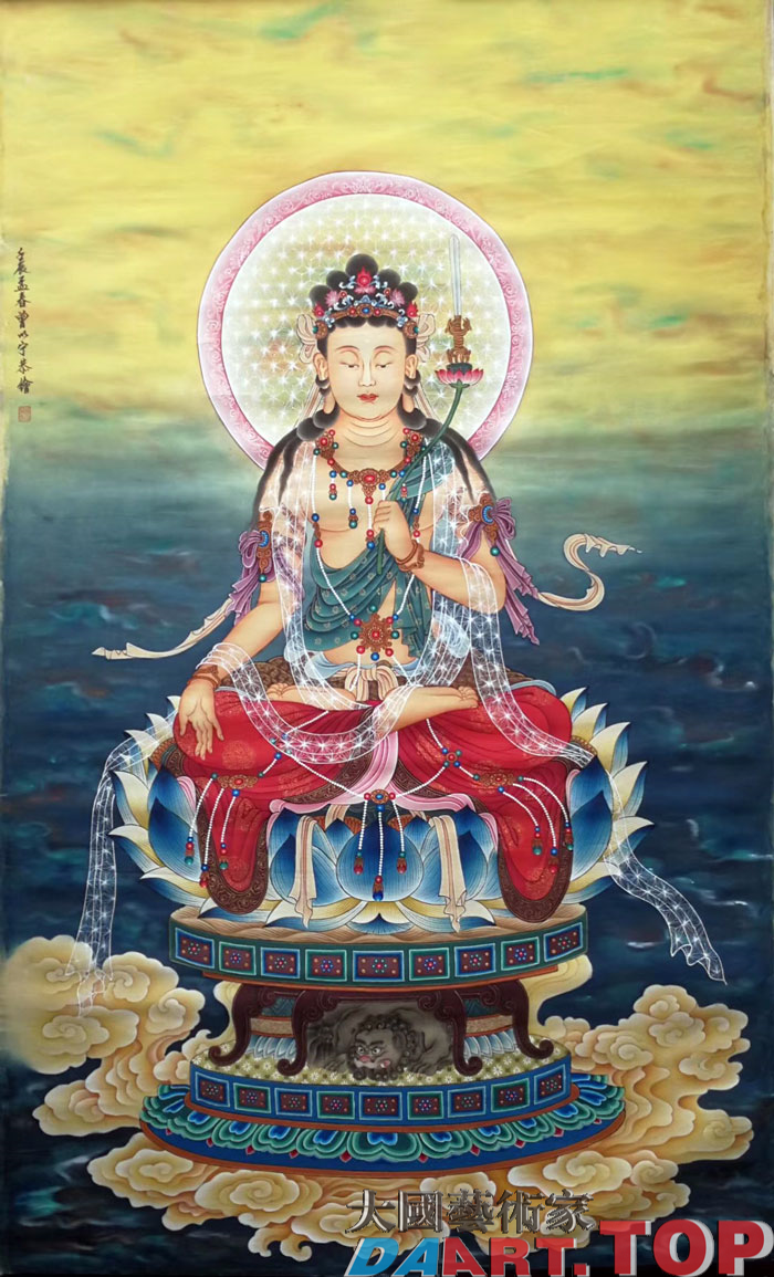大国艺术家推荐《佛像菩萨》曾以宁著名工笔画家大国艺术家推荐