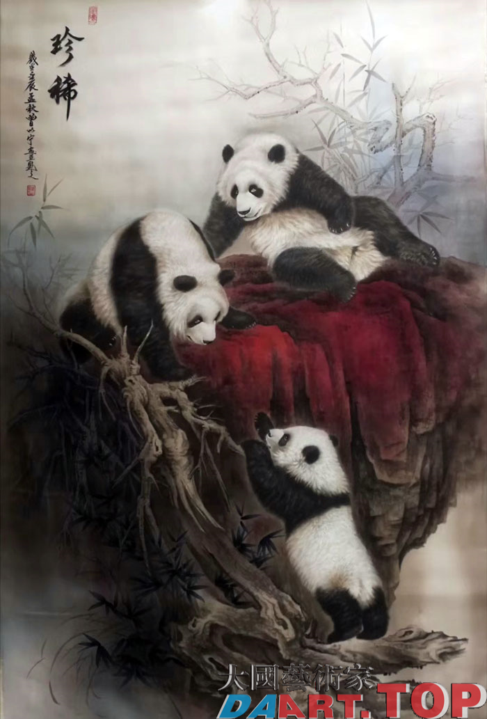 大国艺术家推荐《珍稀》曾以宁著名工笔画家大国艺术家推荐