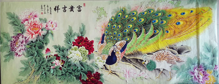 大国艺术家推荐《富贵吉祥》曾以宁著名工笔画家大国艺术家推荐