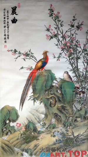 大国艺术家推荐《晨曲》曾以宁著名工笔画家大国艺术家推荐