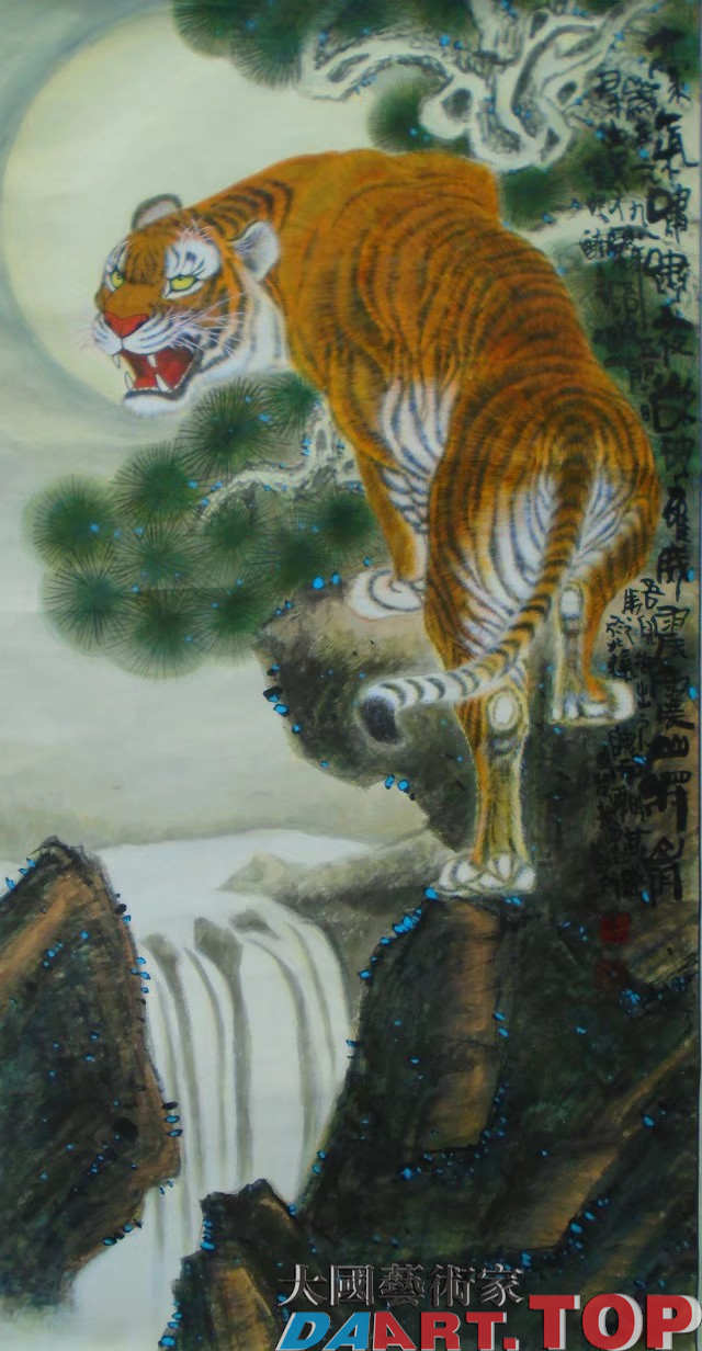 王福山（当阳醉龙）中国当代著名军旅书画家书画作品