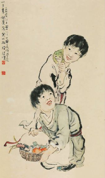 合二仙之像，为两个笑容可掬、蓬头垢面的和尚，一手持荷叶莲花，谐音“和” ，一手捧宝盒，谐音“合” 。和合二仙代表着人们美好的愿望，愿新人百年好合、家庭团结和睦